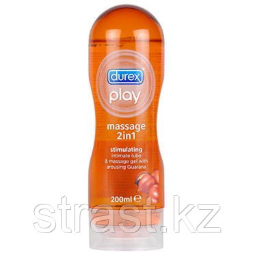 Гель-лубрикант массажный Durex Play Massage 2 in 1 с гуараной, 200 мл