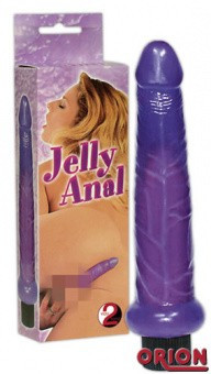 Вибратор анальный 17,5 см сиреневый Jelly