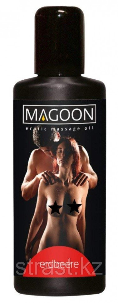 Массажное масло Magoon Erotik Massage oil с запахом клубники 50 ml