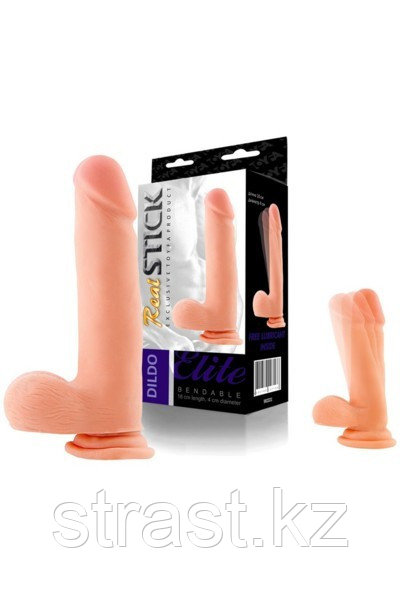 РЕАЛИСТИЧНЫЙ ФАЛЛОИМИТАТОР TOYFA REALSTICK ELITE DILDO, TPR, ТЕЛЕСНЫЙ, 18 СМ