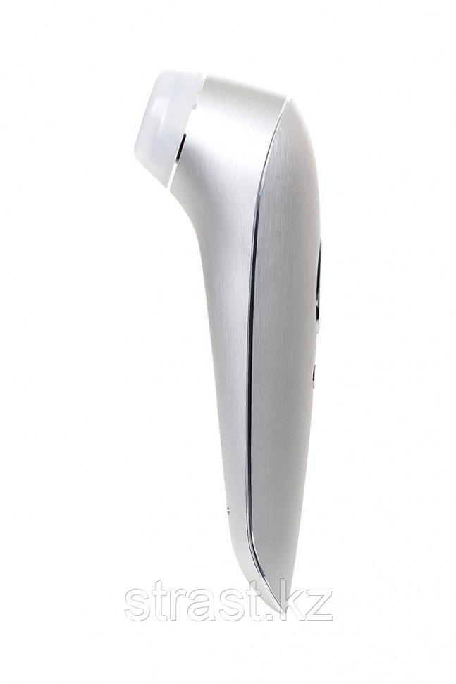 Вакуум-волновой бесконтактный стимулятор клитора Satisfyer Luxury High Fashion, алюминий+силикон, серебристый,