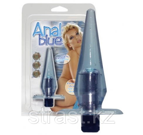 Втулка анальная с вибрацией ANAL BLUE