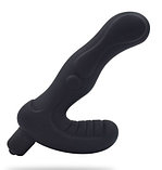 Анальная втулка черного цвета, с вибрацией, фото 3