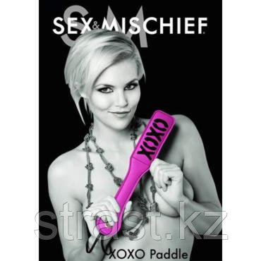 Sex & Mischief Xoxo Paddle, черный