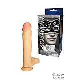 Фаллоимитатор реалистичный с мошонкой на присоске Казанова Сумерки богов 23х5 см, фото 3