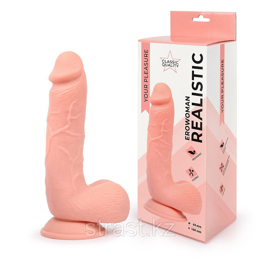 Фаллоимитатор Realistic Erowoman телесный (ER-30061)