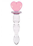 Стимулятор стеклянный Crystal Heart of Glass Pink, фото 2