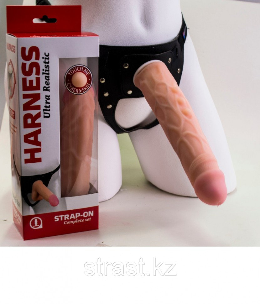 ФАЛЛОИМИТАТОР НА ТРУСИКАХ "HARNESS" L 216 мм D 45 мм арт. 730903