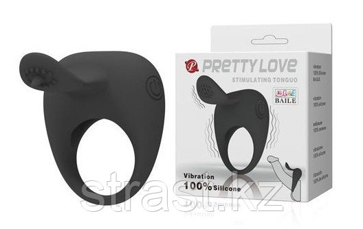 Силиконовое эрекционное кольцо Pretty Love Stimulating Tonguo