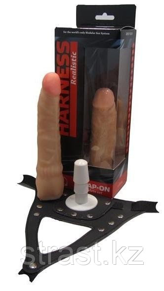 Страпон с поясом Harness, 19.3 см