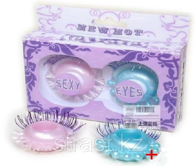Эрекционные кольца "Глазки с ресничками" Sexy Eyes 2шт, 1,6см