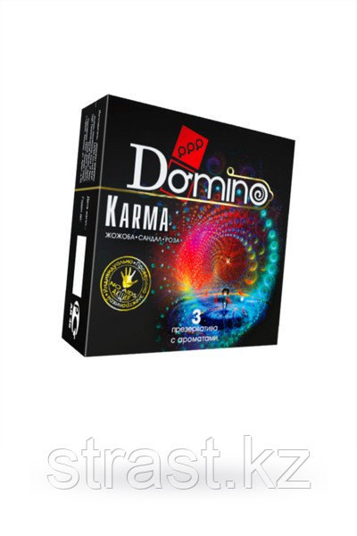 АРОМАТИЗИРОВАННЫЕ ПРЕЗЕРВАТИВЫ DOMINO KARMA, 3 ШТ.