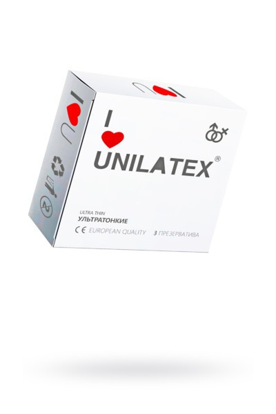 Презервативы ультратонкие Unilatex Ultra Thin №3 (уп.3 шт)