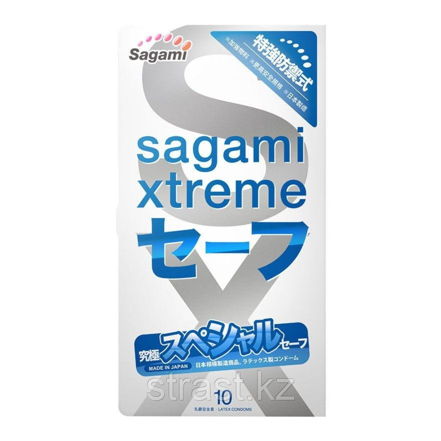 Презервативы с двойной смазкой Sagami Xtreme Ultrasafe (в уп. 10 шт, цена за 1 шт)