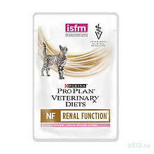 PRO PLAN® VETERINARY DIETS NF Renal, для кошек при заболеваниях почек, с лососем, пауч 85гр.