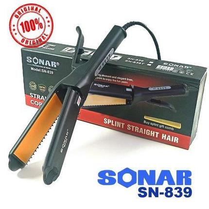 Утюжок-выпрямитель быстрого нагревания для волос SONAR с керамическими пластинами, фото 1