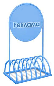 Велопарковка с баннером для рекламы