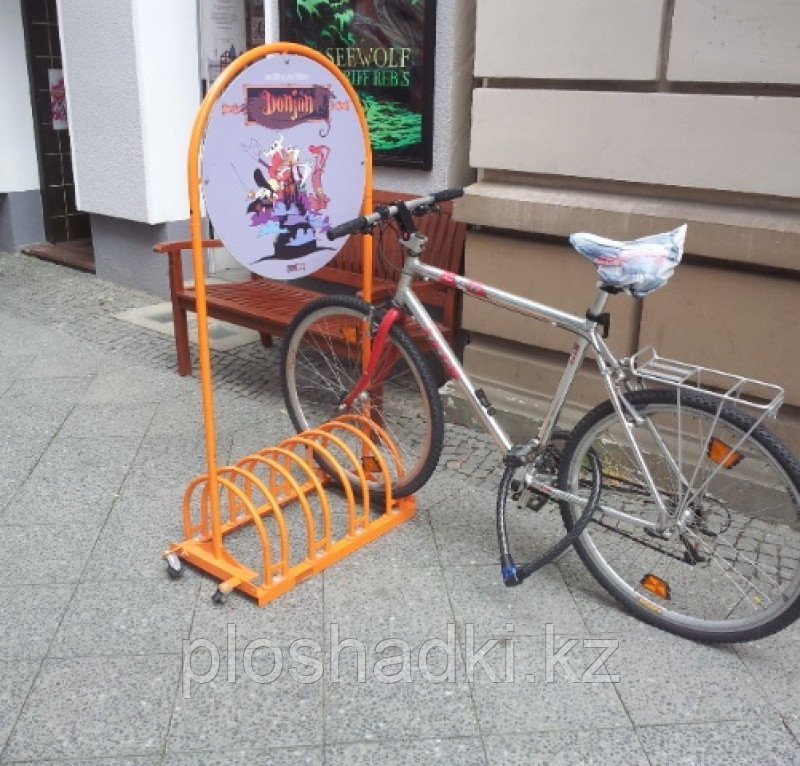 Велопарковка с баннером для рекламы - фото 3 - id-p40295061