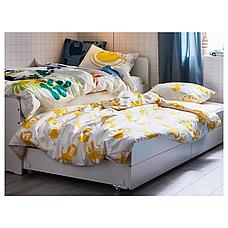 СЛЭКТ Выдвижная кровать с ящиком, белый, 90x200 см, фото 2