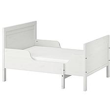 СУНДВИК Раздвижная кровать с реечным дном, белый, 80x200 см, фото 2
