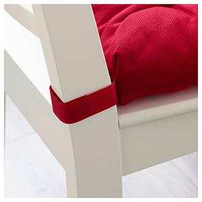 МАЛИНДА Подушка на стул, красный, 40/35x38x7 см, фото 2