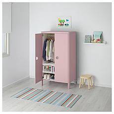 БУСУНГЕ Шкаф платяной, светло-розовый, 80x139 см, фото 2