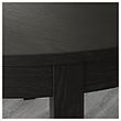 БЬЮРСТА Раздвижной стол, коричнево-чёрный, 115/166 см, фото 3