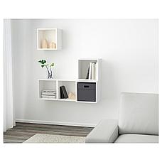 ЭКЕТ Комбинация настенных шкафов, белый, 105x35x120 см, фото 3