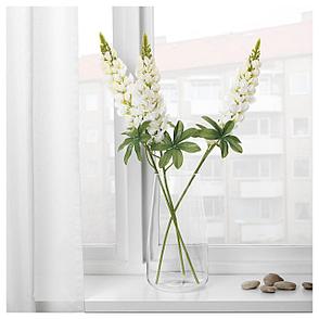 СМИККА Цветок искусственный, Люпин, белый, 74 см, фото 2
