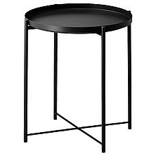 ГЛАДОМ Стол сервировочный, черный, 45x53 см, фото 2
