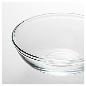 ОППЕН Миска, прозрачное стекло, 14 см, фото 2