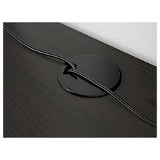 ХЕМНЭС Письменный стол, черно-коричневый, 155x65 см, фото 2