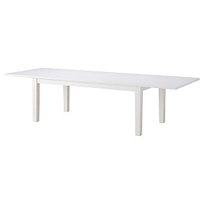 СТУРНЭС Раздвижной стол, белый, 201/247/293x105 см, фото 2