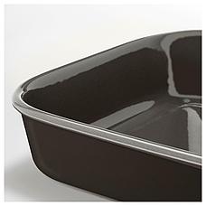 ВАРДАГЕН Форма для духовки, прямоугольн формы, темно-серый, 33x26 см, фото 3
