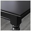 ИНГАТОРП Раздвижной стол, черный, 155/215x87 см, фото 3