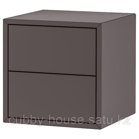 ЭКЕТ Навесной шкаф с 2 ящиками, белый, 35x35x35 см, фото 2