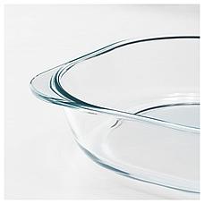 FÖLJSAM ФОЛЬСАМ Форма для духовки, прозрачное стекло24.5x24.5 см, фото 3