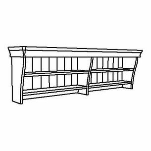 ЛИАТОРП Полочный/арочный модуль, белый, 152x47 см, фото 2