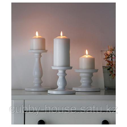 ЭРСЕТТА Подсвечник для формовой свечи, белый, 13 см, фото 2