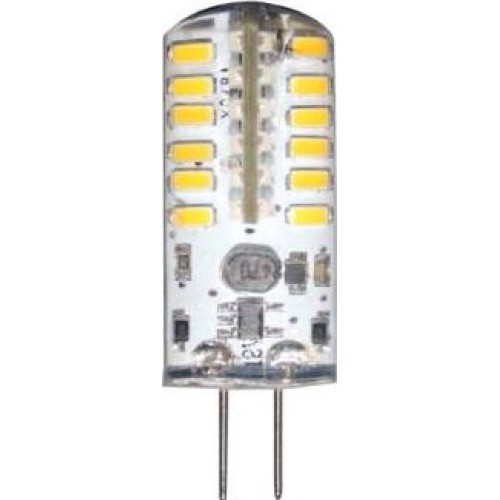 Лампа светодиодная (3W) 12V G4 2700K капсула силикон 11x38mm