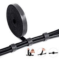 Лента-органайзер для сматывания кабеля UGREEN 20mm 5m чёрная