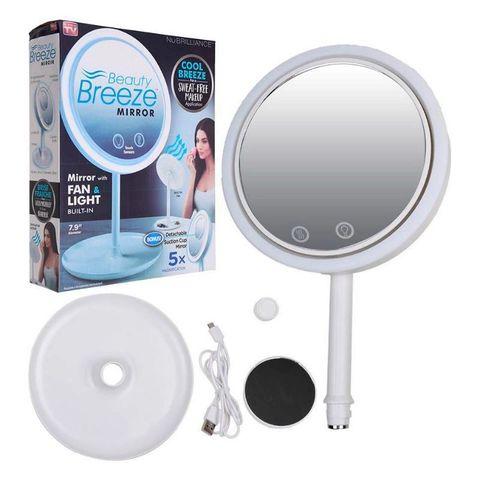 Зеркало косметическое с подсветкой и вентилятором «Brise Fraiche LED» с увеличительным зеркальцем в подарок - фото 6 - id-p79709476