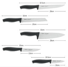 Набор кухонных ножей на деревяной подставке из 7 предметов Fissman (Стальной монолит), фото 2