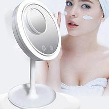 Зеркало косметическое с подсветкой и вентилятором «Brise Fraiche LED» с увеличительным зеркальцем в подарок, фото 2