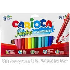 Фломастеры Carioca "Joy", 24цв., смываемые, картон, европодвес Carioca