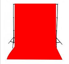 Студийный тканевый красный фон  Ширина 2,3 м Высота на выбор, фото 2