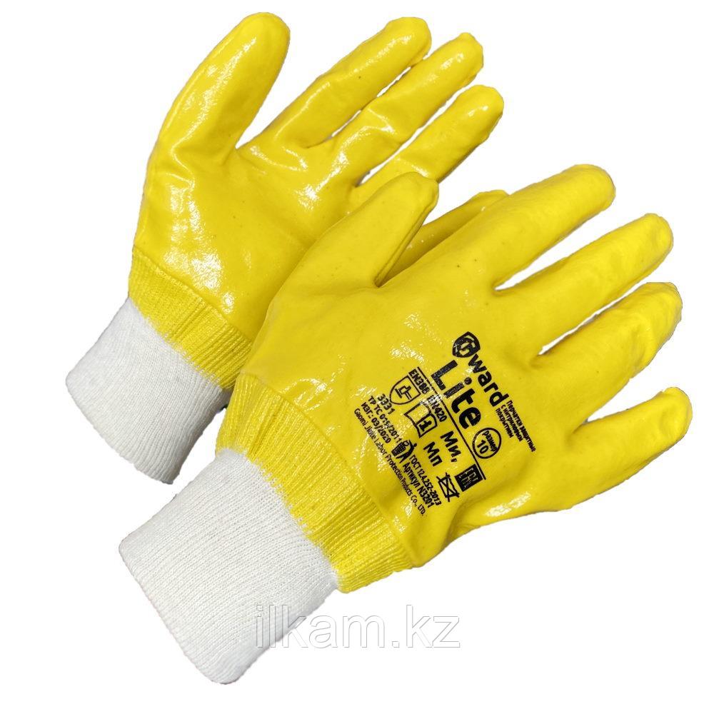 Перчатки маслобензостойкие,целиком покрытие премиум-нитрилом перчатки,Gward Lite