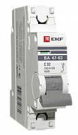 Автоматический выключатель 1P 6А (В) 4,5kA ВА 47-63 EKF PROxima