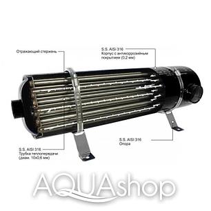 Теплообменник Aqualine HE 120 кВт (нержавеющая сталь), фото 2