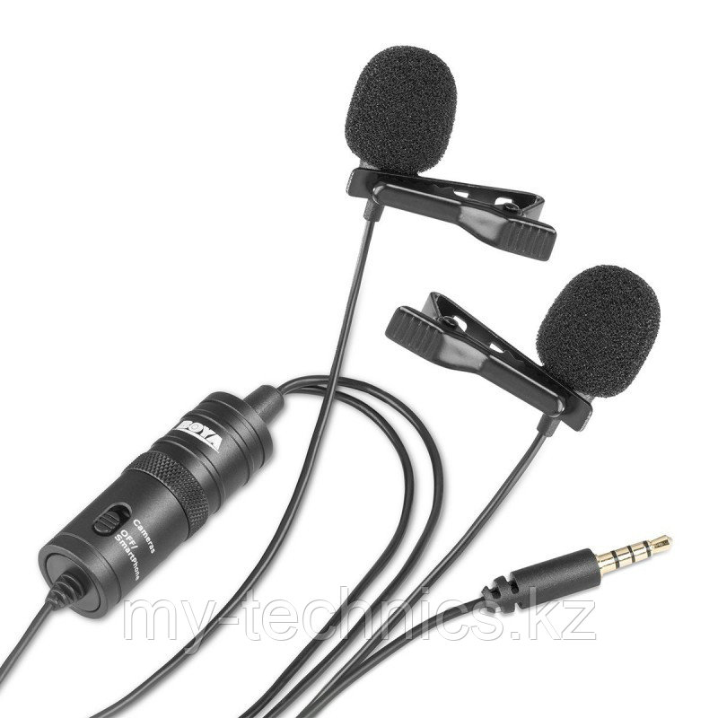 Двойной петличный микрофон Boya BY-M1DM
